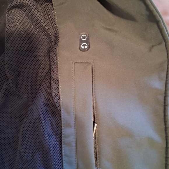 GUESS Designer Crossbody Zipper Dark Green Women's Jacket Size Small. - Picture 7 of 9